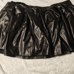 Black Pleather Skirt